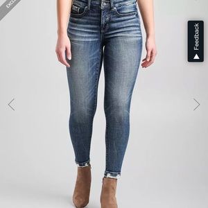 Buckle Black Ankle Skinny Jean - high rise (Size 28/Size 6)